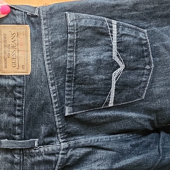 NWOT Guess: The Cliff Bootcut (vintage & relaxed-fit) dark-wash, Men's 34"x30" - Picture 9 of 10